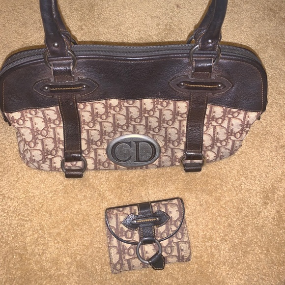 Vintage authentic Christian Dior purse and wallet - Picture 2 of 7